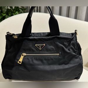 Prada Black Nylon 2 Way Bag